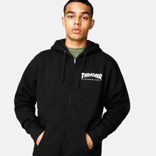 Thrasher Logo zip hoodie - Afbeelding 2